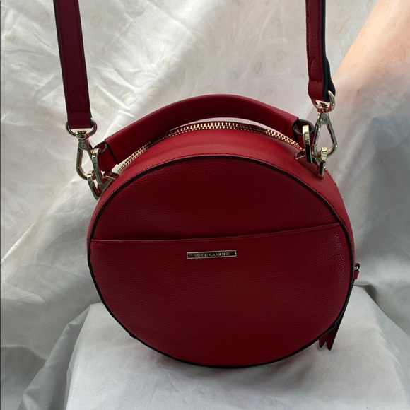 Vince Camuto Bold Red Circle Crossbody Bag - Picture 8 of 11